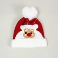thumbnail image 7 of Christmas Winter Beanie Hat for Adult Graphic Knit Warm Cuffed Headwear Cap Pompom Cute Holiday Xmas Women Men Beanies, 7 of 7
