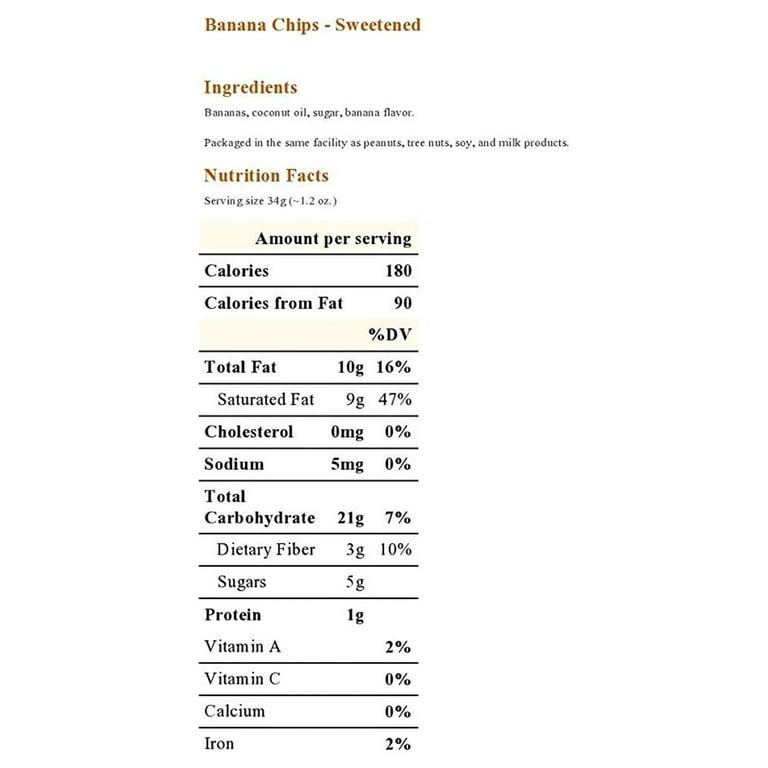 Natural Banana Chips (12 Bags) Oh! Naturals, 49% OFF
