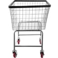 thumbnail image 6 of Wire Laundry Cart,4.5 Bushel Wire Laundry Basket with Wheels,35\'\'x15.7\'\'x22\'\' Commercial Wire Laundry Basket Cart,Steel Frame with Chrome Finish,5\'\' Casters,Wire Basket Cart for Lau, 6 of 8