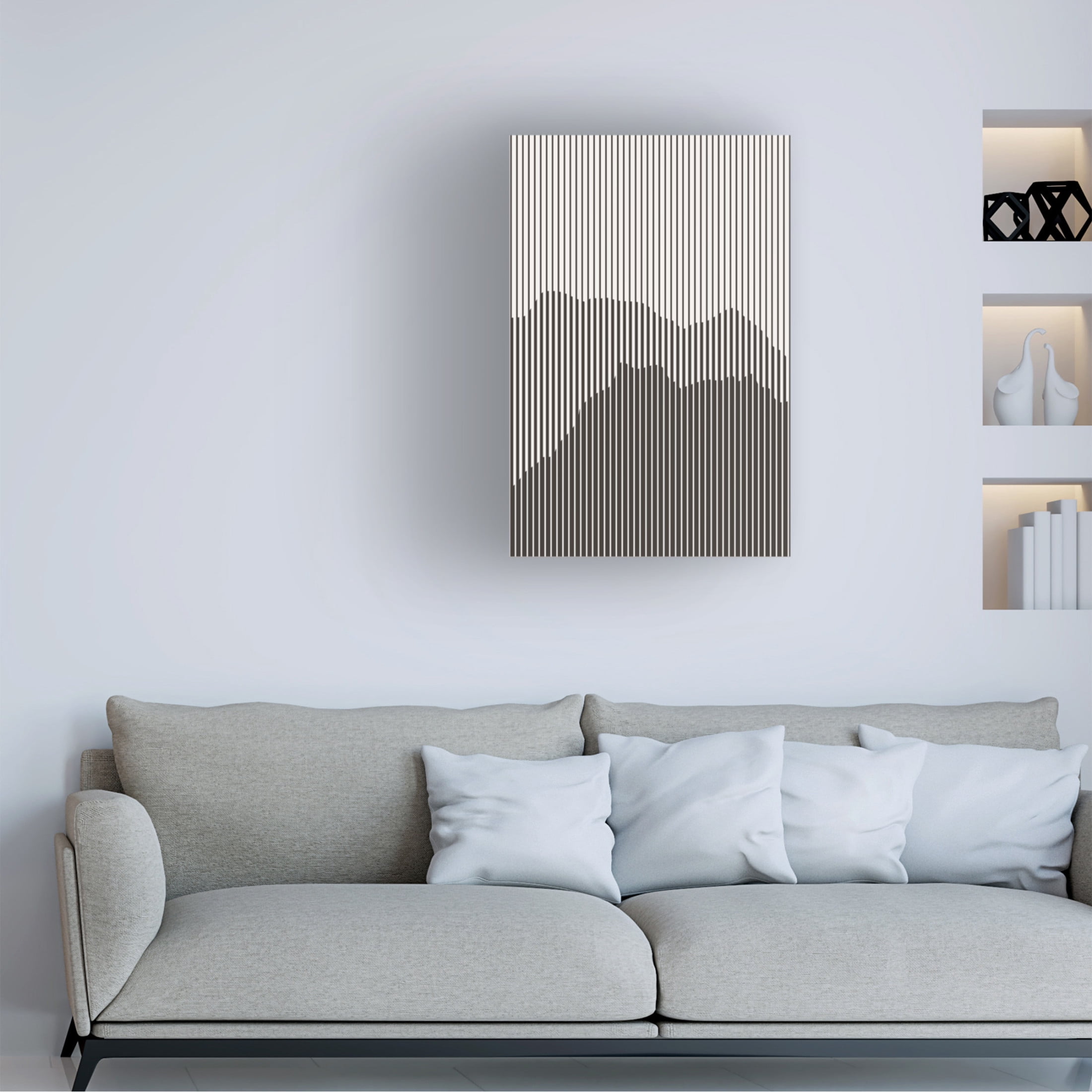 Trademark Fine Art jay stanley Dark Mountains Series 2 Canvas Wall Art