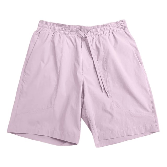 Pantalones cortos ligeros de running para hombre - Poliéster spandex transpirable, cintura elástica - Corte holgado para entrenamientos de verano