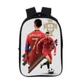 thumbnail image 4 of GP1 Cristiano Ronaldo Patrón Mochila Regalo Escolar Para Niños Bolsa De Estudiante Ordenador Portátil Gran Capacidad Doble Entrepiso PG1, 4 of 4