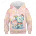 thumbnail image 1 of Sudadera de dibujos animados de Disney para niños, sudadera con capucha con patrón de Dumbo para niños, jersey divertido para bebé, Top, ropa bonita para niñas y niños 120 zhangyuxiang CONDUJO, 1 of 2