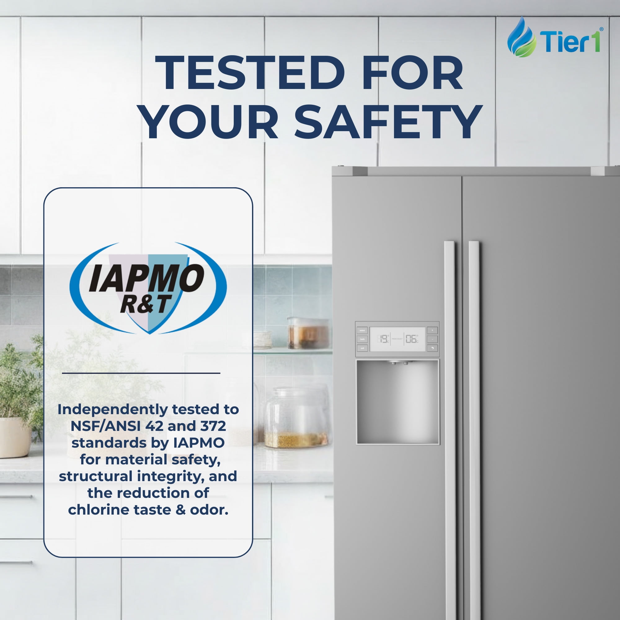 Tier1 RWF1031 WF2CB Refrigerator Water Filter | Replacement for PureSource2 WF2CB & EWF01 Fridge Filter - Up to 12 Months Supply | Easy Install | Odor Control | Clean & Great Tasting Water (2-pk)