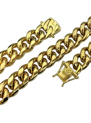 14K Gold Plated Huge Jesus Bust Simulated CZ Magnetic Clasp Cuban