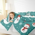 thumbnail image 4 of Manfei Cartoon Santa Claus Full Size Comforter Sets,Merry Xmas Bedding Comforter Set,Kawaii Christmas Snowman Bedding Sets For Teens,Ultra Soft Home Decor Reversible,3 Pieces, 4 of 8