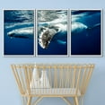 thumbnail image 2 of wall26 Framed Canvas Print Wall Art Set Tropical Island Underwater Deep Sea Whale Nature Animals Photography Realism Rustic Landscape Colorful for Living Room, Bedroom, Office - 24"x36"x3 W, 2 of 5