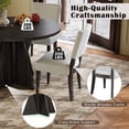 thumbnail image 6 of Atumon 5 Piece Round Dining Table Set, Dining Room Set with Upholstered Chairs for 4, Wood Dining Table Set with Unique Base, Farmhouse Dining Table Set for Kitchen Dining Room Apartment, Espresso, 6 of 10