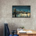 thumbnail image 3 of Epic Graffiti 'Bright City Lights Blue I' by James Wiens, Canvas Wall Art, 40"x26", 3 of 8