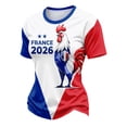 thumbnail image 4 of Women's Football Graphic T-Shirt, Round Neck Soccer Fans T-Shirt, Casual Short Sleeve Tops for Football Supporters, Graphic Tee for Soccer Tournament 2026 Red Size: 2XL, 4 of 7