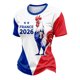 thumbnail image 4 of Women's Football Graphic T-Shirt, Round Neck Soccer Fans T-Shirt, Casual Short Sleeve Tops for Football Supporters, Graphic Tee for Soccer Tournament 2026 Red Size: 2XL, 4 of 7