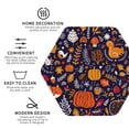 thumbnail image 3 of Honeii Whimsical Autumn Forest Print Leather Coaster Set of 4, Ideal for Safeguarding Your Furniture from Drinks Spills and Effortless Cleanup-Hexagon, 3 of 6