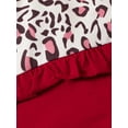 thumbnail image 4 of Seyurigaoka Little Girl’s Leopard Stitching Sleeveless Tops and Short Pants Set, 4 of 7