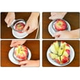 thumbnail image 3 of Heavy Duty Apple Corer Slicer, 8 Blade Stainless Steel Commercial Fruit Cutter Kitchen Utensils Gadgets for Apple, Pear, Potato Wedge, 4 inch diameter, 3 of 7