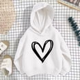 thumbnail image 5 of Abtuhar Fall Hooded Pullover Sweatshirt for Kids Girls Solid Long Sleeve Tops for 1-10 Years, 5 of 5