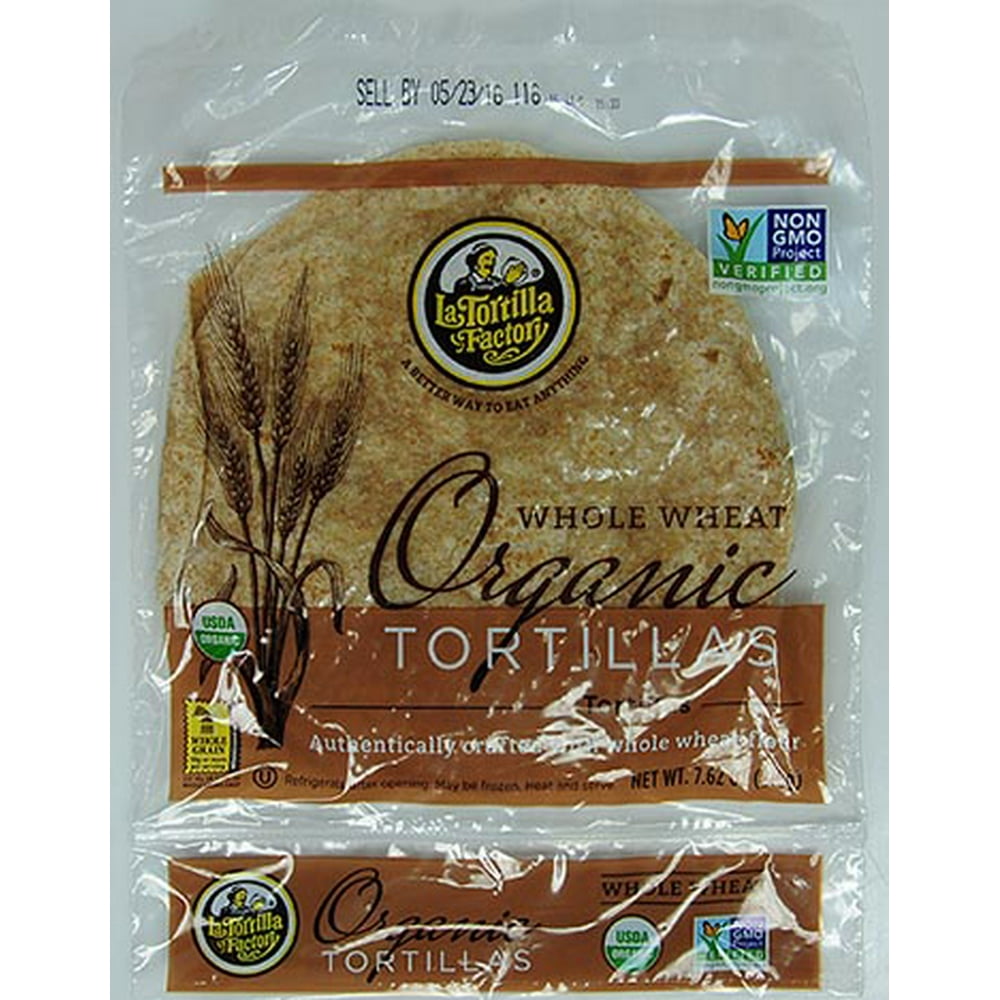 La Tortilla Factory Organic Whole Wheat, 7.62 oz