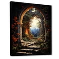 thumbnail image 2 of Designart "Surrealism captivate Portal" Cityscapes Floater Framed Wall Decor, 2 of 7