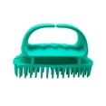 thumbnail image 2 of Cateissary Cepillo de pelo cepillo de de silicona cepillo portátil para el cuero cabelludo con Mango antideslizante Juegos de accesorios de baño Azul, 2 of 6