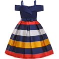 thumbnail image 1 of GHSDFBB Robe Fille pour Anniversaire Mariage Fête Occasion Spéciale Sequins Tulle Robe Princesse 3-10 Ans, 1 of 6