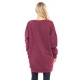 thumbnail image 4 of Made by Olivia Women's Casual Oversized Loose Fit V-Neck Fleece Pullover Sweatshirts Tunic Fall Outfits S~3X, 4 of 7