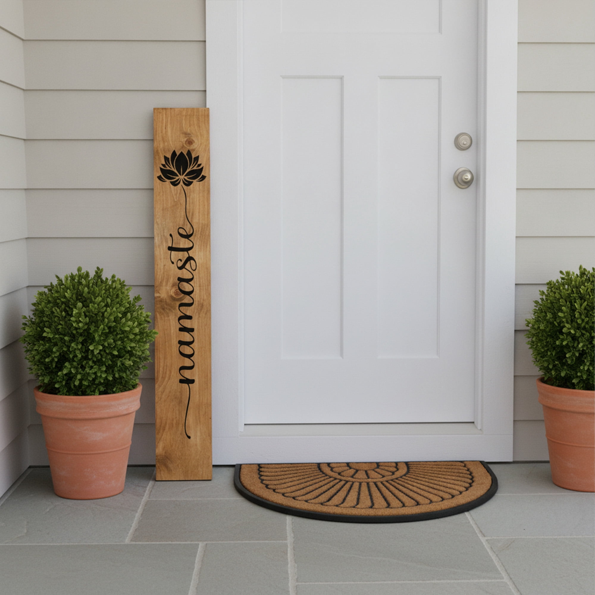 Calloway Mills 119434707 Lotus Blossom Namaste Porch Leaner, 47" x 07"