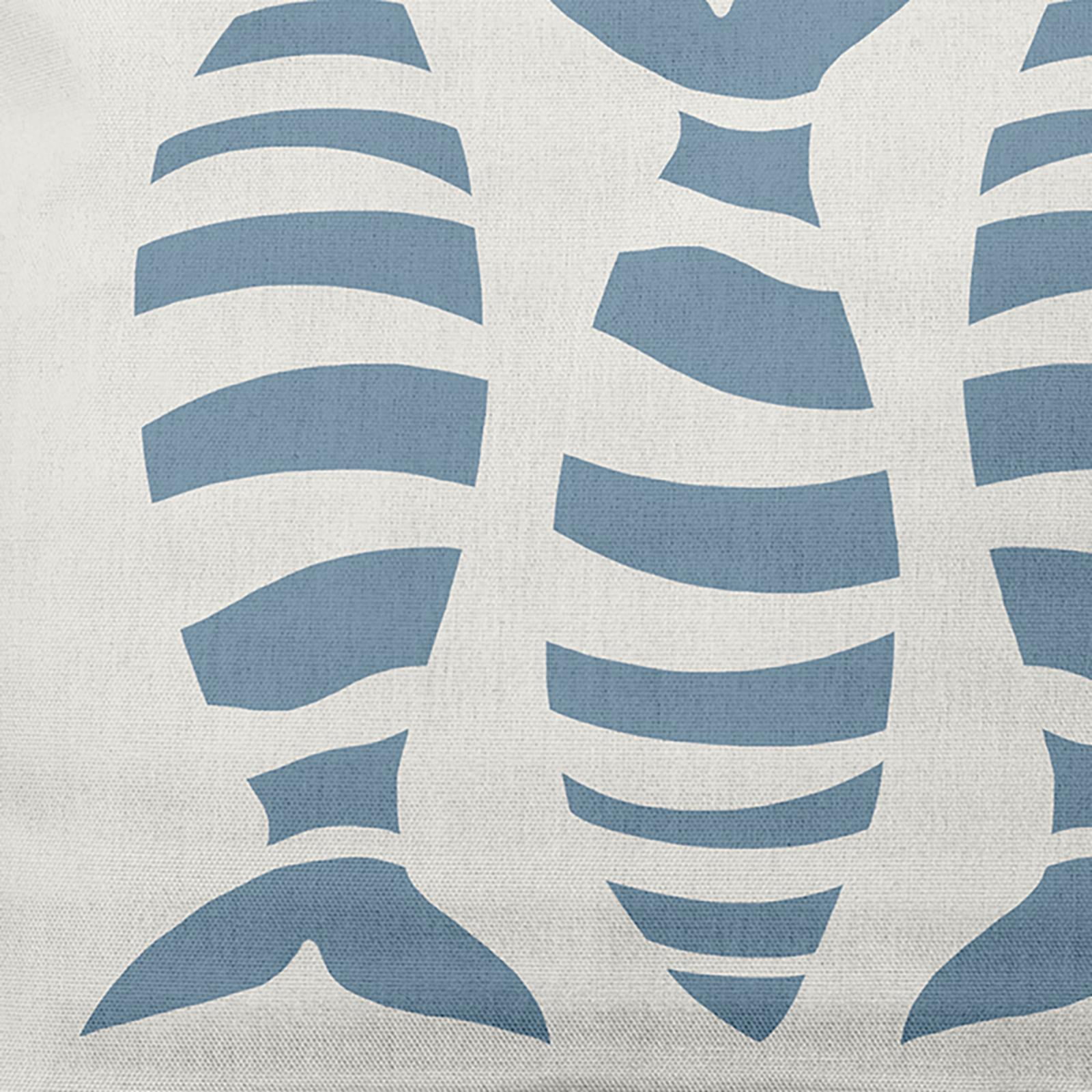 E by Design Puzzle Fish Nautical Indoor/Outdoor Lumbar Throw Pillow