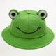 thumbnail image 4 of Lindo sombrero de pescador con forma de rana verde, sombrero de pescador de algodón de verano para adultos, sombrero de pescador de ala ancha divertido para mujeres - Verde, 4 of 4