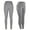 Grey, variant on VKOYWKM Leggings for Women Elastic High Waisted Yoga Leggings Solid Color Athletic Workout Leggings Soft Seamless Leggings with Pockets Size L Navy
