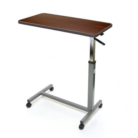 Invacare Overbed Table, With Tilt Top, Height Adjustable, 6418