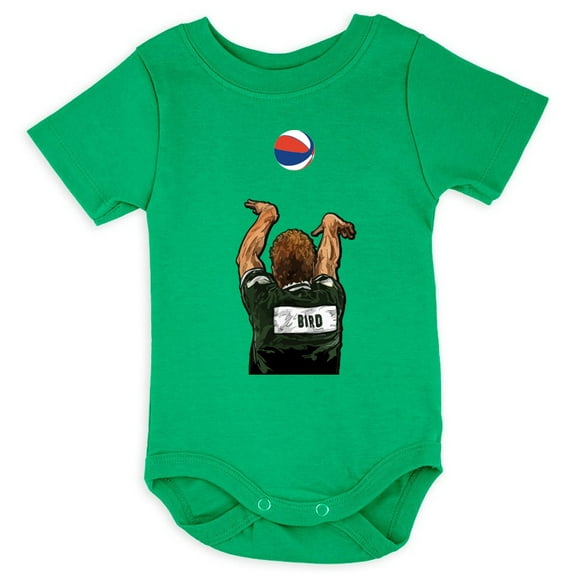 GREEN Celtics Larry Legend Larry Bird 3 Point Contest Baby 1 Piece