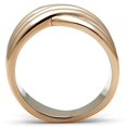 thumbnail image 3 of IP Rose Gold(Ion Plating) Brass Ring with No Stone for Women Style GL205, 3 of 4