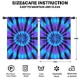 thumbnail image 2 of Blackout Kids Curtains,Blue Purple Tie Dye Pattern Childrens Insulated Curtains Set Of 2,Bedroom Essentials,Toddler Room Decor 42"x54", 2 of 5