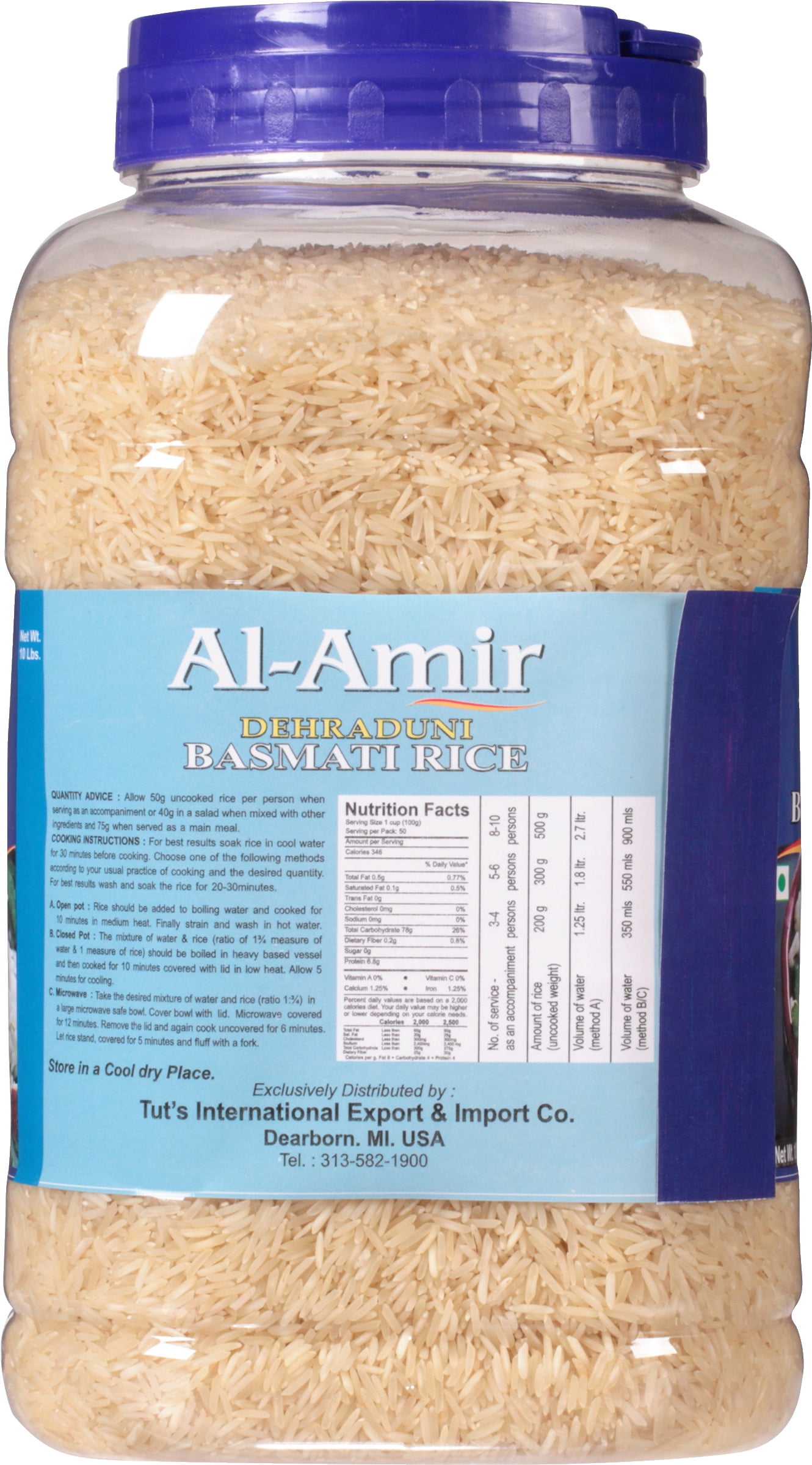 (2 pack) Al-Amir Dehraduni Basmati Rice, 10 lbs