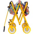 thumbnail image 2 of Creative Outdoor 150 LB Capacity All Terrain Folding Wagon, Paisley/Yellow, 2 of 4