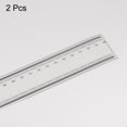 thumbnail image 3 of Unique Bargains 2pcs Film Flexible Ruler 80cm 0.1mm Scale with R Angle & Width Lines PET Plastic Folding Straight Ruler, 3 of 6