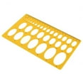 thumbnail image 3 of HEVIRGO 21cm/25cm Ellipse Drafting Drawing Stencil Mechanical Ruler Oval Round Template, 3 of 9