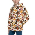 thumbnail image 2 of Kdxio turkey hat Pumpkin Pattern Boys Athletic Unisex Boys Girls Hoodie with Pocket Sweatshirts-X-Large, 2 of 6