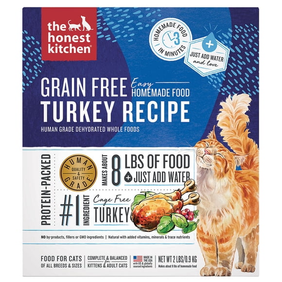 The Honest Kitchen Adult Feline GF Turkey 0.90 kg Freeze Dried Cat Food