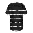 thumbnail image 4 of Fiudx Ofertas de La Semana Camiseta de Manga Corta Grande con Cuello Redondo Plisada y Cintura de Manga Corta Informal a La Moda para Mujer, 4 of 6