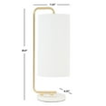 thumbnail image 4 of SAFAVIEH Troilus 20 in. Modern Minimalism Table Lamp, Gold, 4 of 6