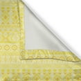 thumbnail image 4 of Ambesonne Tribal Valance Pack of 2, Folklore Yellow Monochrome, 42"X12", Pale Yellow Mustard, 4 of 5
