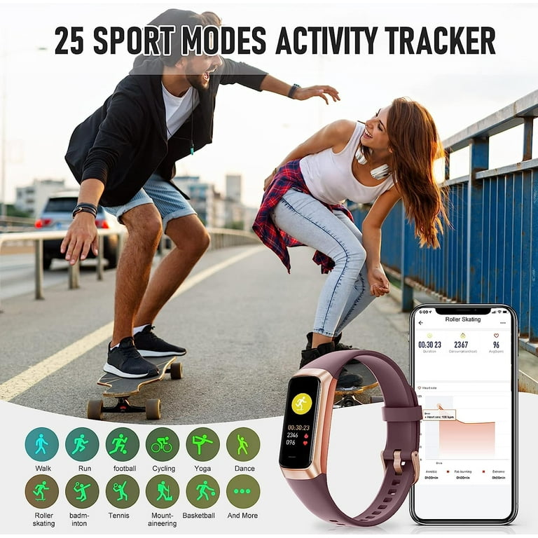 Fitness Tracker 1.10 AMOLED Touch Color Screen Activity Tracker with 24 7 Heart Rate Sleep Tracking 25 Sports Step Calorie Counter Pedometer