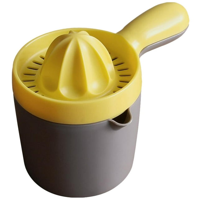 1Pc Multipurpose Manual Fruit Juicer Homemade Orange Juice Cup (Yellow Coffee)