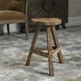 thumbnail image 4 of Uttermost Paddock Ferme Tabouret d'Appoint en Bois Finition Marron Ton Bois, 4 of 4