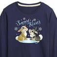 thumbnail image 3 of Disney Bambi - Christmas - Snowy Bunny Kisses - Toddler & Youth Long Sleeve Graphic T-Shirt, 3 of 5
