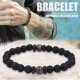 thumbnail image 4 of Hombres Mujeres Piedra Natural Lava Rock Difusor Pulsera Elástica Yoga Ágata Cuentas Pulsera Brazalete, 4 of 5
