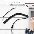 thumbnail image 1 of Cable De Micrófono Para Altavoz, Cable De Micrófono Con Resorte, 120 Cm De Longitud, Fácil Operación, Diseño Escalable De Núcleo Grueso Para MH-42B6J Para MH-48A6J, 1 of 7