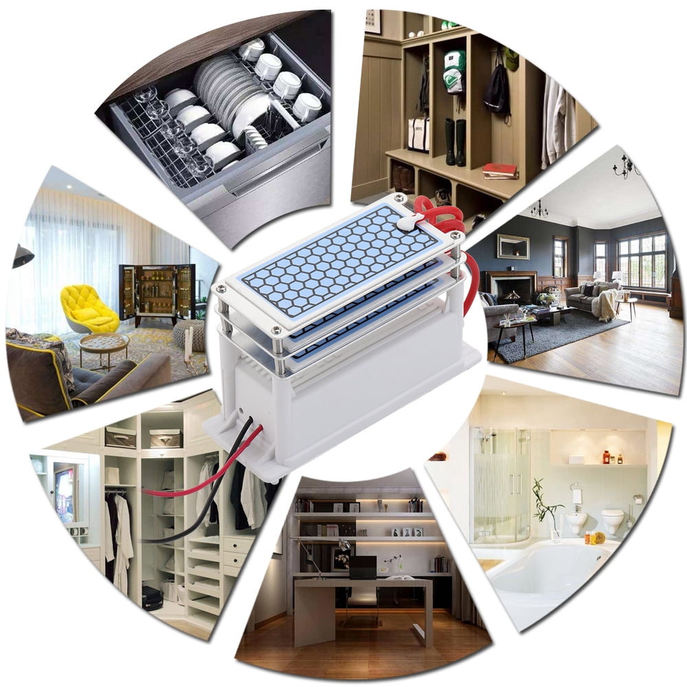 15g/h Ozonator Portable Ceramic 15g/h Generator Long Life Three Tablets Integrated Plate Air Water Purifier Ozonizer