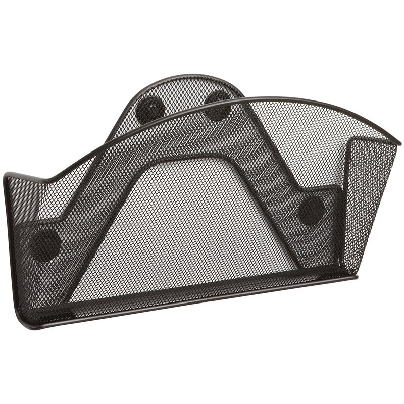 Safco Onyx Magnetic Mesh Single File Pocket (Set of 6)