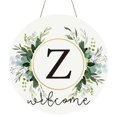 thumbnail image 1 of Clearance! Monogram Letter Welcome Sign for Front Door Rustic Green Floral Family Initial House Warming Decor Spring Summer Wooden Wreath Personalized Sign for House Front Porch 12 Inch, 1 of 9